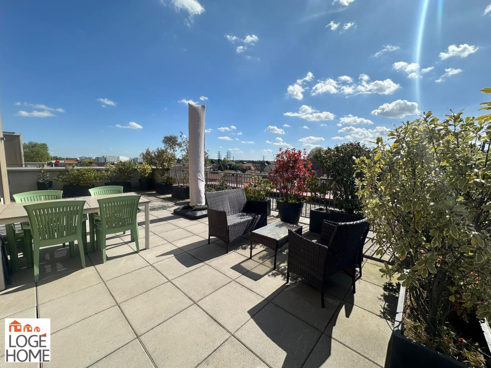 APPARTEMENT RECENT 2 CHAMBRES AVEC TERRASSE DE PLUS DE 57m² - Hellemmes Lille (59260)