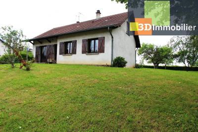 Secteur Bletterans (39 JURA), à vendre maison à la campagne sur 2923 m² de terrain arboré., 