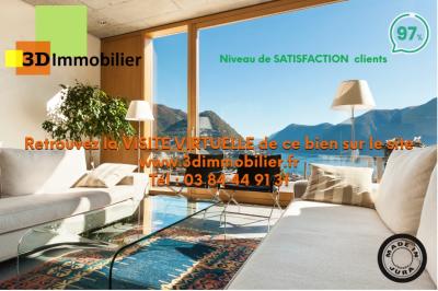 LONS-LE-SAUNIER (39 JURA), à vendre maison plain-pied, ossature bois, 3 chambres, terrain 1126 m²., 