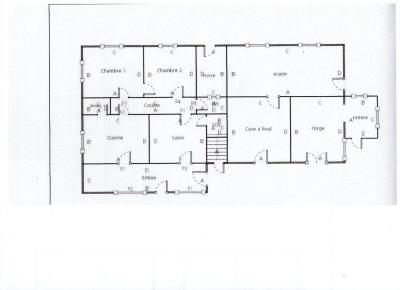 Proche BLETTERANS (39), à vendre maison à rénover 80 m², 2 chambres, terrain 7927 m² avec puits, 