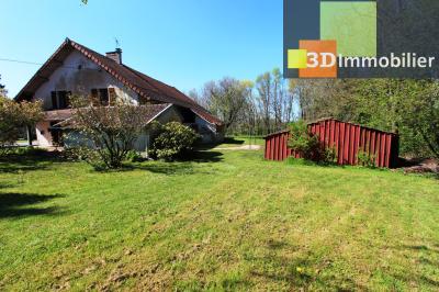 Secteur Bletterans (39 JURA), à vendre grande maison avec dépendances sur 4110 m² de terrain., 