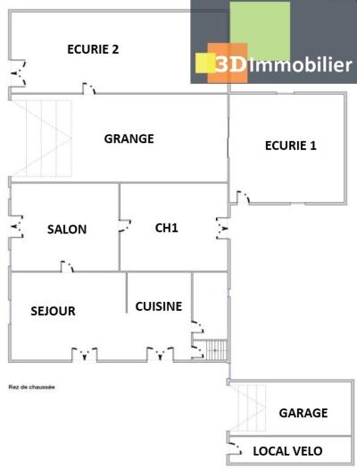 Secteur Bletterans (39 JURA), à vendre grande maison avec dépendances sur 4110 m² de terrain., 