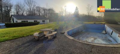 Chaumergy (39 - Jura), à vendre maison de 260 m² sur un terrain de plus de 2 hectares avec étang., 