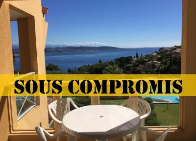 Théoule sur Mer (06 Alpes Maritimes), à vendre appartement avec vue mer panoramique, parking & cave, 