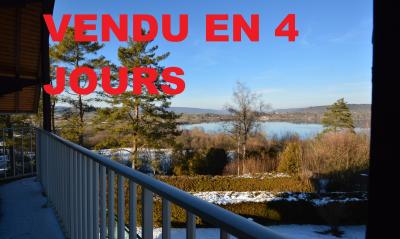 Doucier 39130, à vendre maison 3 chambres, sur sous-sol, magnifique vue sur le lac de Chalain., 