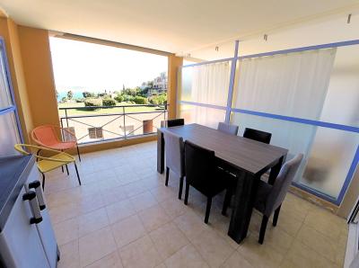 Théoule sur Mer (06 Alpes Maritimes), à vendre appartement vue mer, terrasse 12m2, parking., 