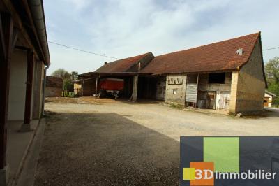 Secteur Bletterans (39 JURA), à vendre ancienne ferme avec dépendances sur 4286 m² de terrain., 