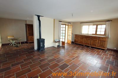 Secteur Clairvaux-les-Lacs (39 JURA), à vendre grande maison d’architecte sur 4689 m² de terrain., ETAGE 1 : SEJOUR-SALON