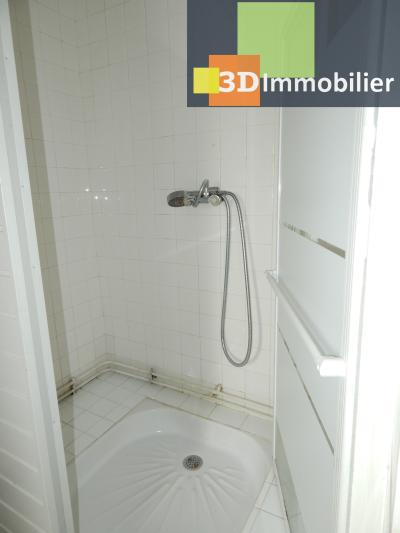 A louer BLETTERANS centre (39), une MAISON MEUBLEE de PLAIN-PIED, 2 CHAMBRES, GARAGE, TERRAIN, DOUCHE