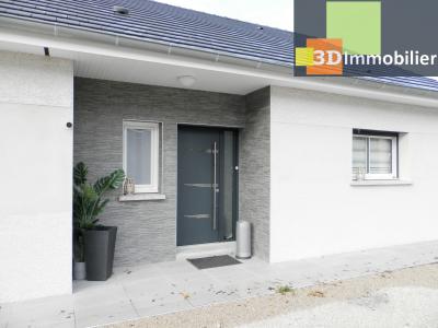 LONS-LE-SAUNIER NORD (39 JURA), À VENDRE MAISON RÉCENTE 160 m², 6 CHAMBRES, 2 GARAGES, PISCINE CHAUFFÉE 8 X 4 M, TERRAIN 1250 M², ENTRÉE