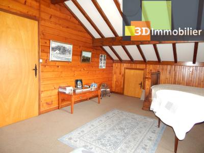 VENTE PÉRIPHÉRIE LONS-LE-SAUNIER (39), CHALET 114 M², 4 CHAMBRES, TERRAIN  2004 M² AVEC VUE DÉGAGÉE, CHAMBRE 2