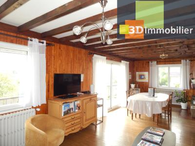VENTE PÉRIPHÉRIE LONS-LE-SAUNIER (39), CHALET 114 M², 4 CHAMBRES, TERRAIN  2004 M² AVEC VUE DÉGAGÉE, SALON SÉJOUR 33.70 M²