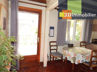 VENTE PÉRIPHÉRIE LONS-LE-SAUNIER (39), CHALET 114 M², 4 CHAMBRES, TERRAIN  2004 M² AVEC VUE DÉGAGÉE, ENTRÉE