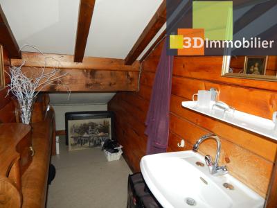VENTE PÉRIPHÉRIE LONS-LE-SAUNIER (39), CHALET 114 M², 4 CHAMBRES, TERRAIN  2004 M² AVEC VUE DÉGAGÉE, LAVABO ÉTAGE