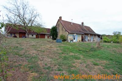 Secteur Bletterans ((39 JURA), à vendre maison évolutive sur grand terrain à la campagne., MAISON A VENDRE AVEC DEPENDANCE