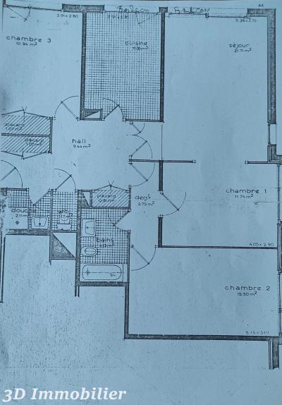 Secteur Gaillard (74240), appartement T4, vue panoramique et proche frontière d’une surface de 93.50 m2., 