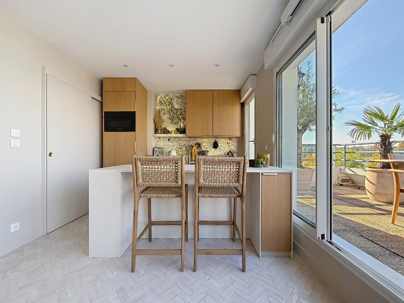 Île de la Jatte – Dernier étage d’exception avec terrasse de 90 m², vue Seine & Tour Eiffel, EXTENSION POSSIBLE