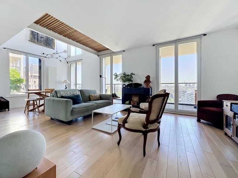 Paris 17e – Batignolles, Dernier étage. Triplex d’exception avec terrasse panoramique, 4P, 3 CHAMBRES, PARKING