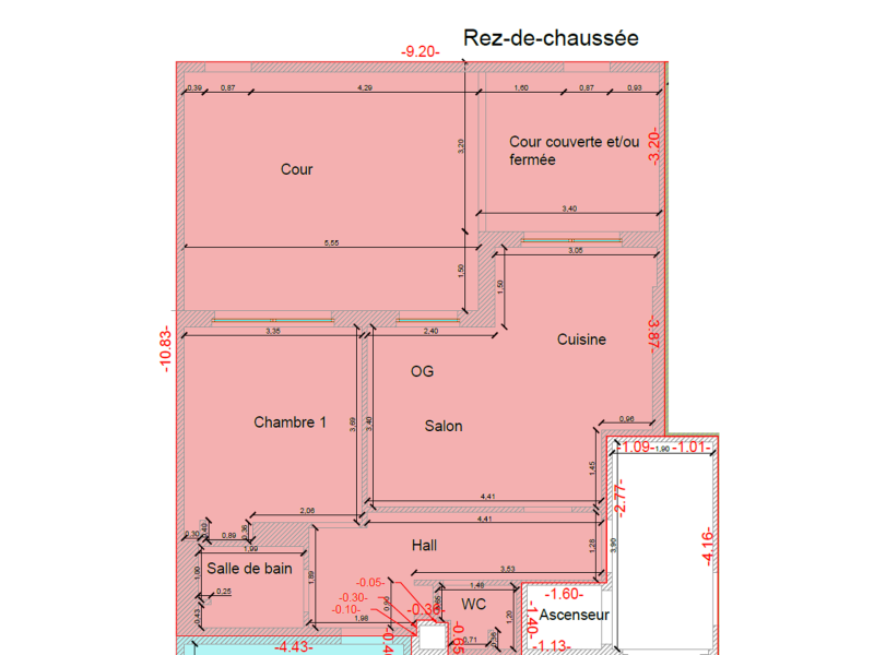 Appartement avec cour à aménager – Jambes centre