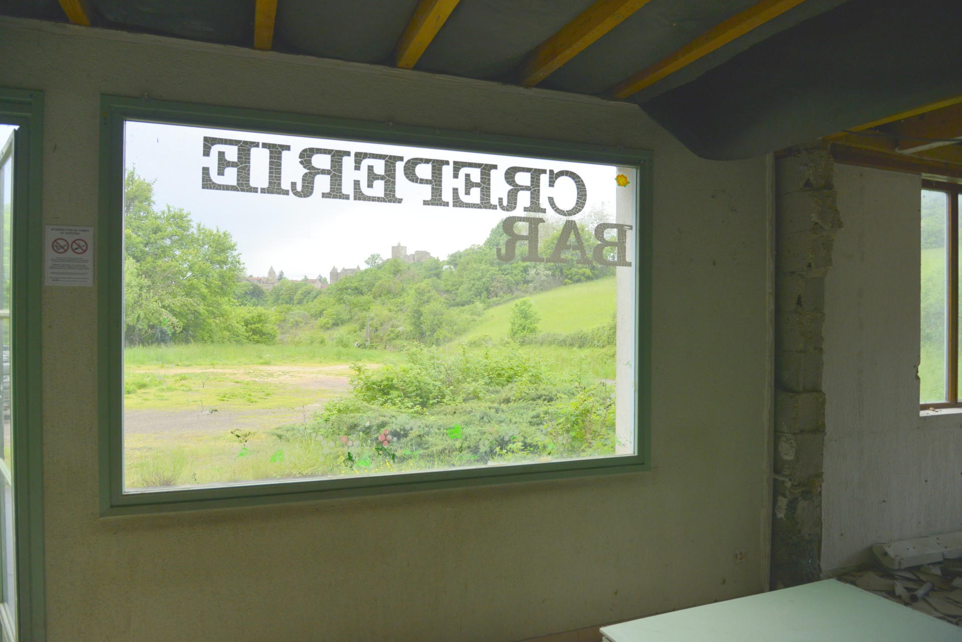 Vue depuis la salle de restaurant